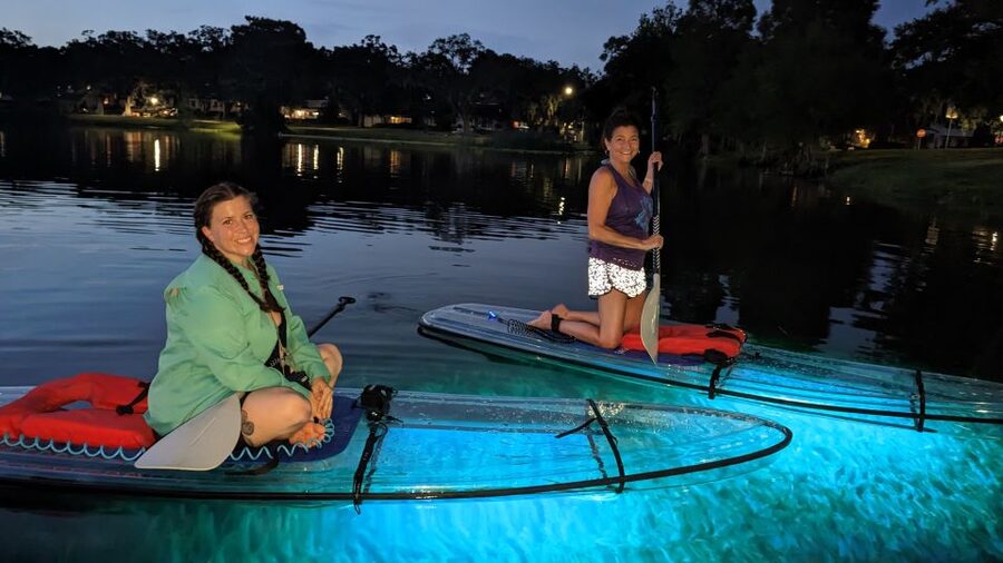 Orlando: LED Night Glow Clear Kayak or Paddleboard Tour - The guides and the value of instruction