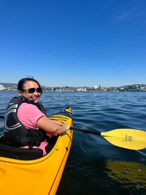 Oslo Sea Kayak Tour “Fjord City” - Seeing the Opera House from the fjord