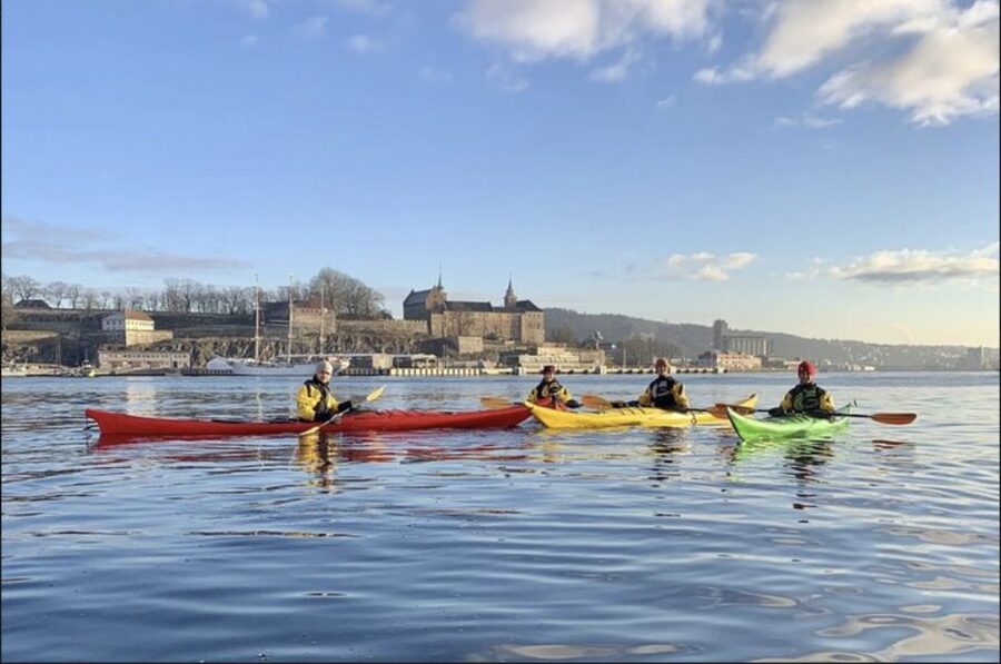 Oslo Sea Kayak Tour “Fjord City” - Islands, open water, and the city behind you