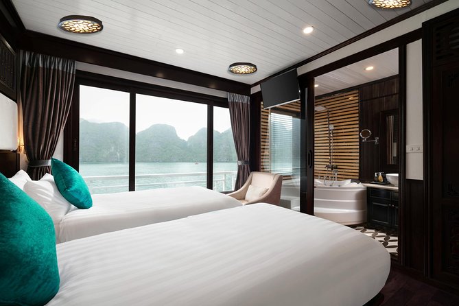 Overnight Luxury 5 Star Alisa Cruise with Meals, Kayak or Bamboo Boat - Sunset drinks and the evening program