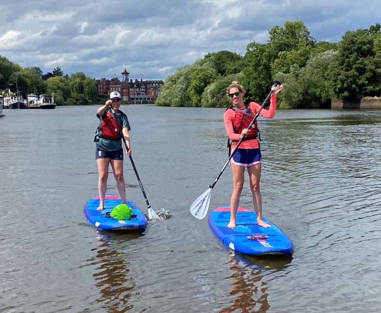 Paddleboard Experience on the beautiful Thames at Richmond - Getting onto the Thames and finding your balance