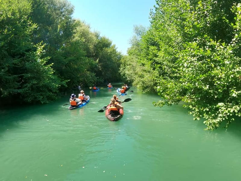 Parga: Kayaking Adventure in the Acheron River 13 km - From Parga to the river in 30 minutes