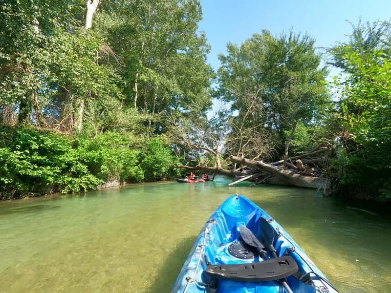 Parga: Kayaking Adventure in the Acheron River 13 km - The halfway rest: sandwich, water, and a cool-down