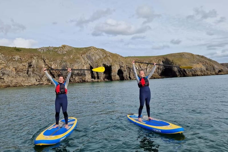 Pembrokeshire: Paddle Boarding At Tenby North Beach - Paddling past Tenby’s town houses and RNLI station