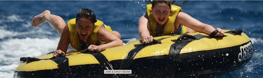 Perissa: Santorini Jet Skiing, Tubing, and Kayaking Package - Getting there and finding the base