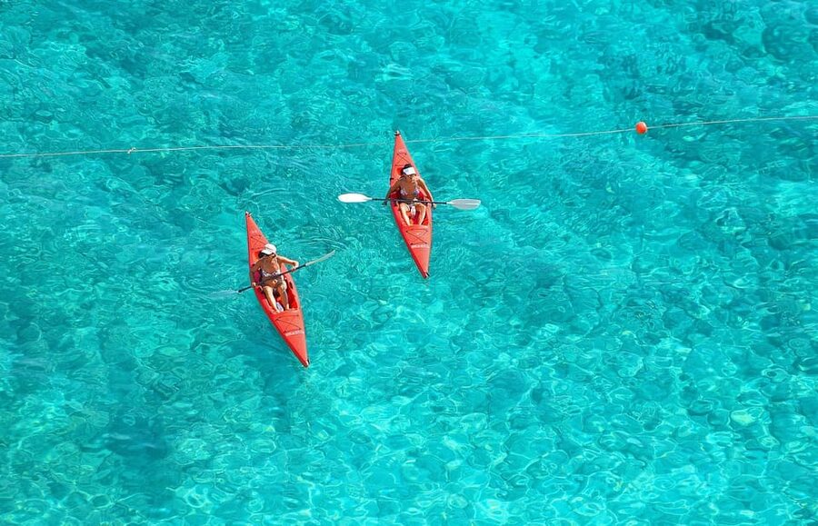 Perissa: Santorini Jet Skiing, Tubing, and Kayaking Package - One hour with a kayak or SUP