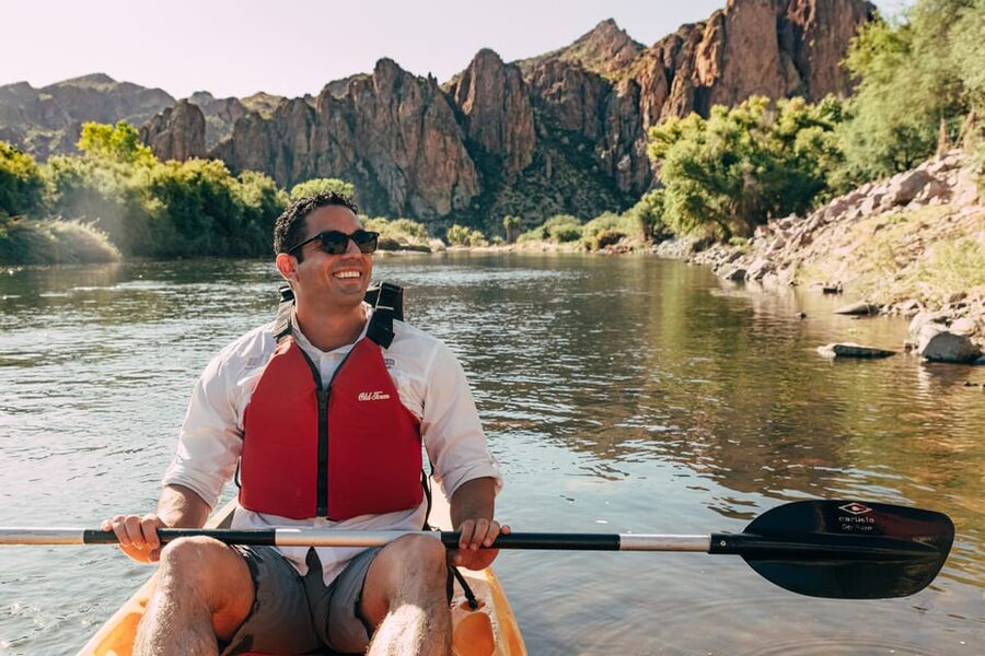 Phoenix: Self-Guided Kayaking Trip to Foxtail - The finish at Foxtail and the ride back