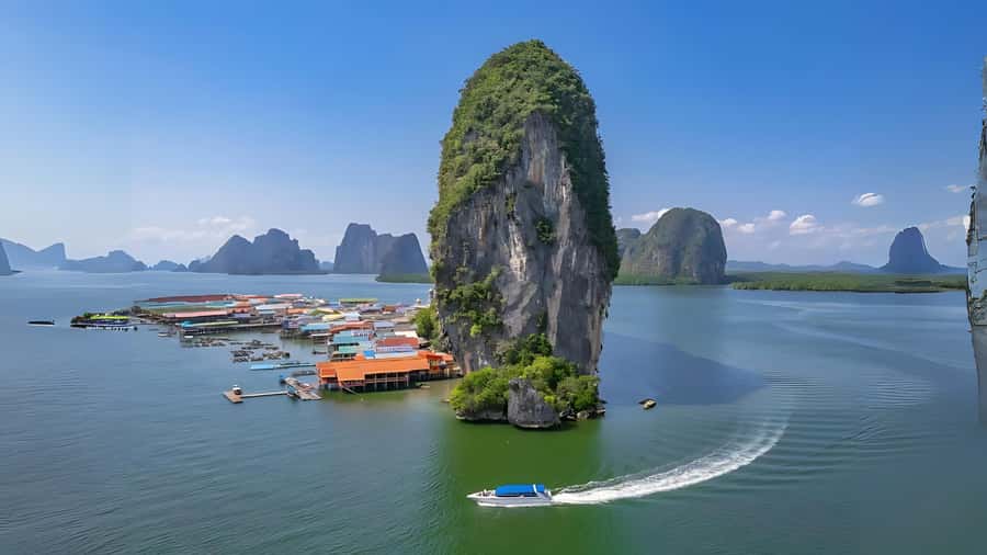 Phuket: James Bond Island Sea Canoe by Speedboat - Panak Island and the first cave views