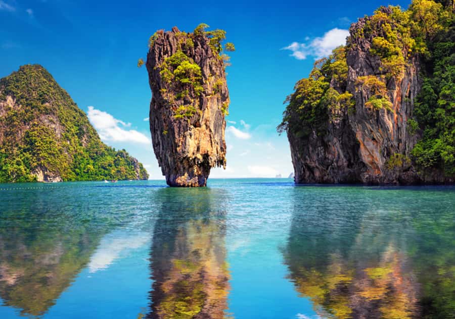 Phuket: Phang Nga Bay Bioluminescent Plankton and Sea Canoes - Hong Island by canoe, with a local paddler