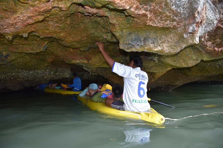 Phuket: Starlight Hong Sea Cave & Glowing Plankton by Kayak - Hotel pickup and the comfortable escort boat