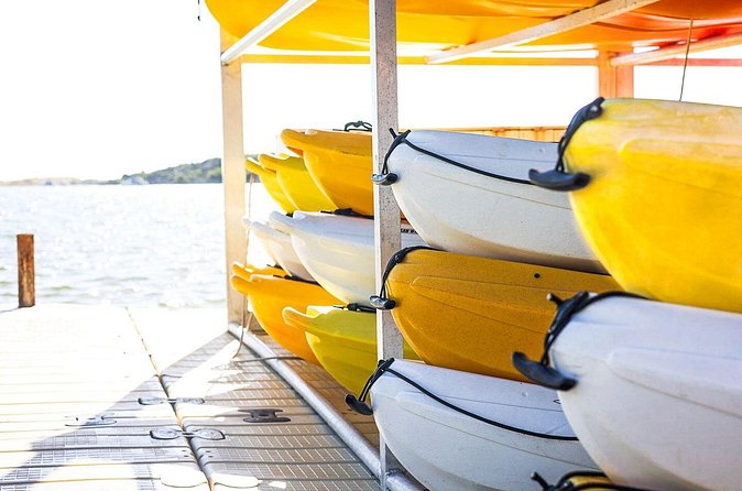 Pinel Island Adventure: Tandem Kayak Experience - The rental booth and a little patience