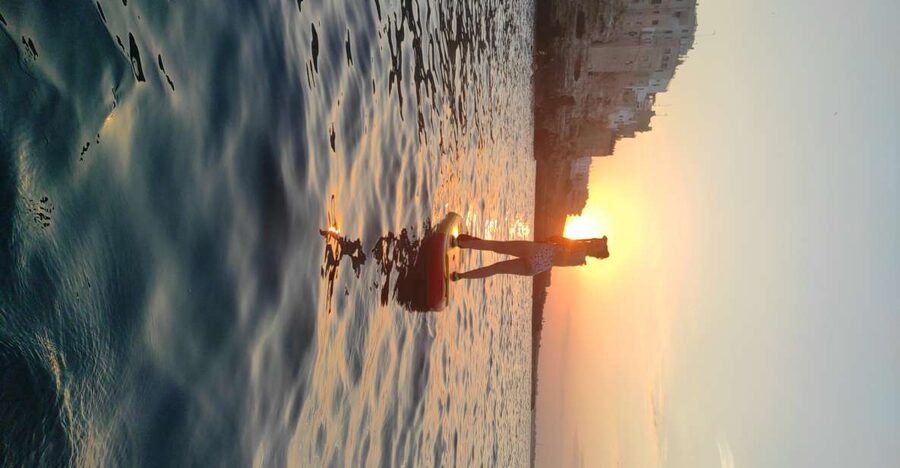 Polignano a Mare: Stand-Up Paddle Board Sea Cave Trip - Paddling toward Lama Monachile Beach