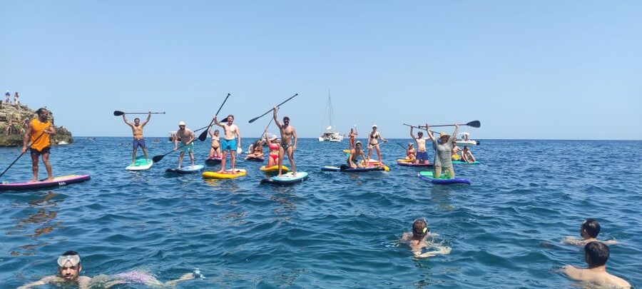 Polignano a Mare: Stand-Up Paddle Board Sea Cave Trip - Entering Grotta Palazzese and Grotta Ardito