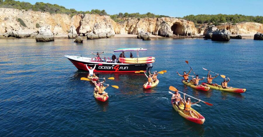 Portimão: Benagil Caves Speedboat and Kayak Guided Tour - Guides, languages, and the feel of the group