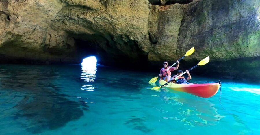 Portimão: Kayak Tour of Benagil Caves - From Portimão Marina to the Algarve cliffs