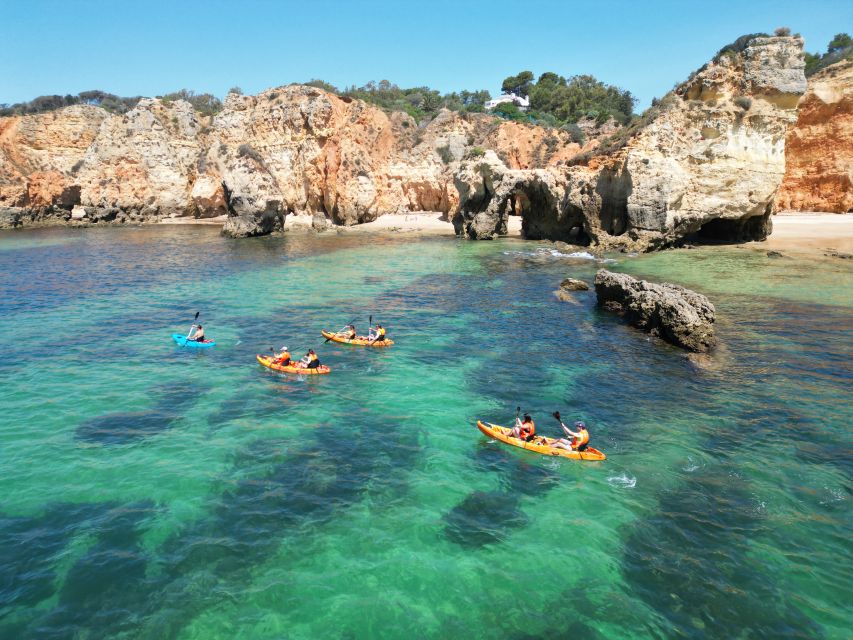 Portimão: Small Group Kayak Cave and Cliff Tour - Starting at Praia do Vau, not your hotel