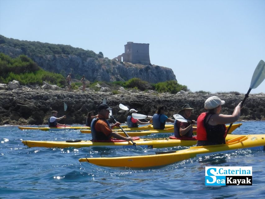 Porto Selvaggio kayak tour + cliff diving + cold springs - The Green Cave and the limits of sea conditions