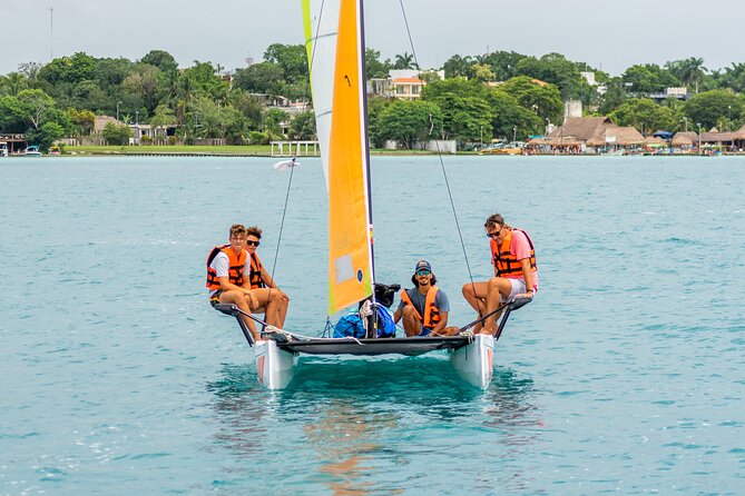 Private Eco-Tour on a Recreational Catamaran with Kayaks Included - Swimming in clear water