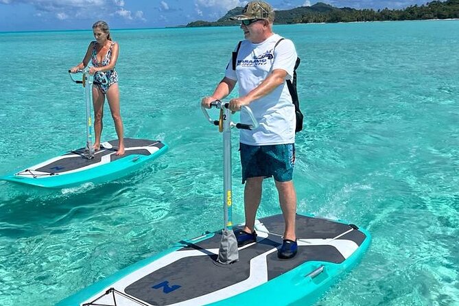 Private Electric Paddle Cruise in Bora Bora - Looking for fish and stingrays in clear water