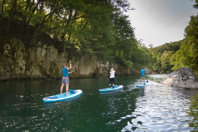 Private Half Day Stand-up Paddle Boarding on the Soča River - From Bovec coffee to the road south