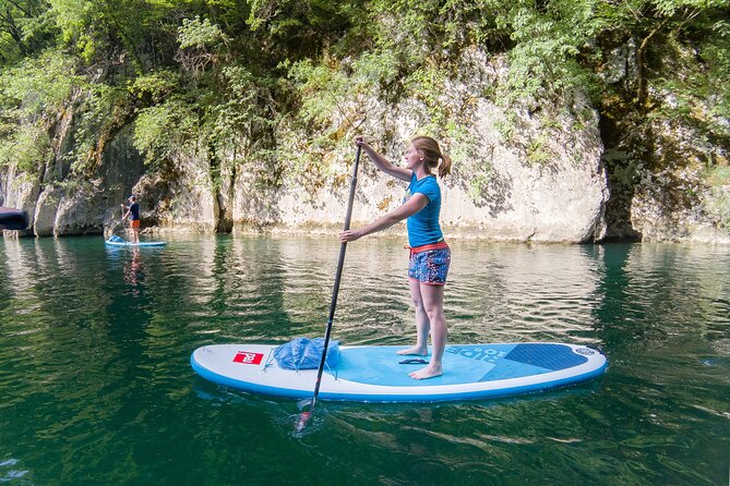 Private Half Day Stand-up Paddle Boarding on the Soča River - Crossing Lake Most na Soči