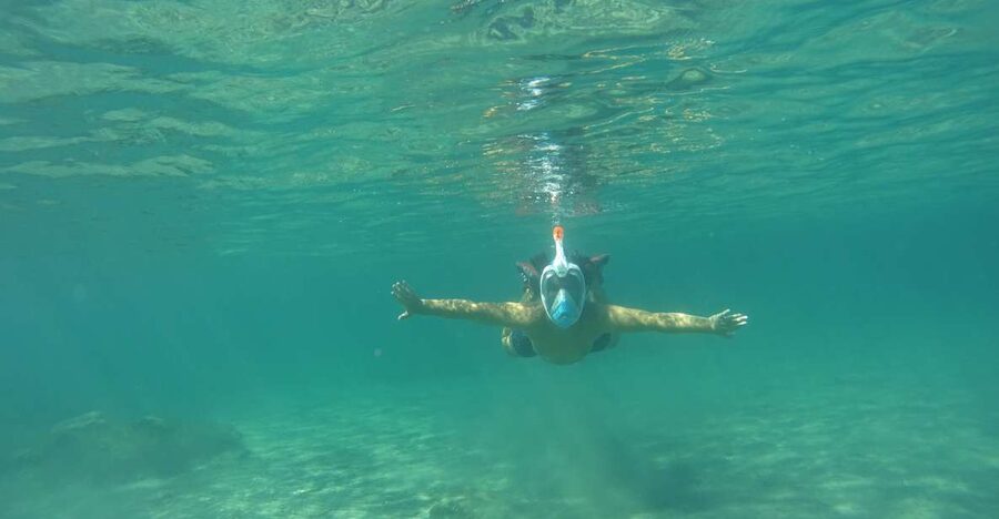 Private Sea Kayak over sunk city of ancient Feia - Snorkeling among ruins and marine life