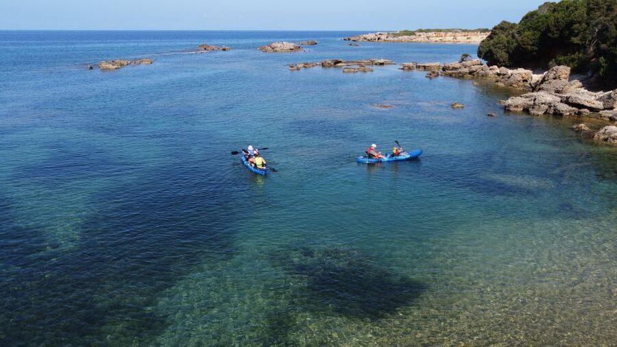 Private Sea Kayak over sunk city of ancient Feia - What the guides add to the experience