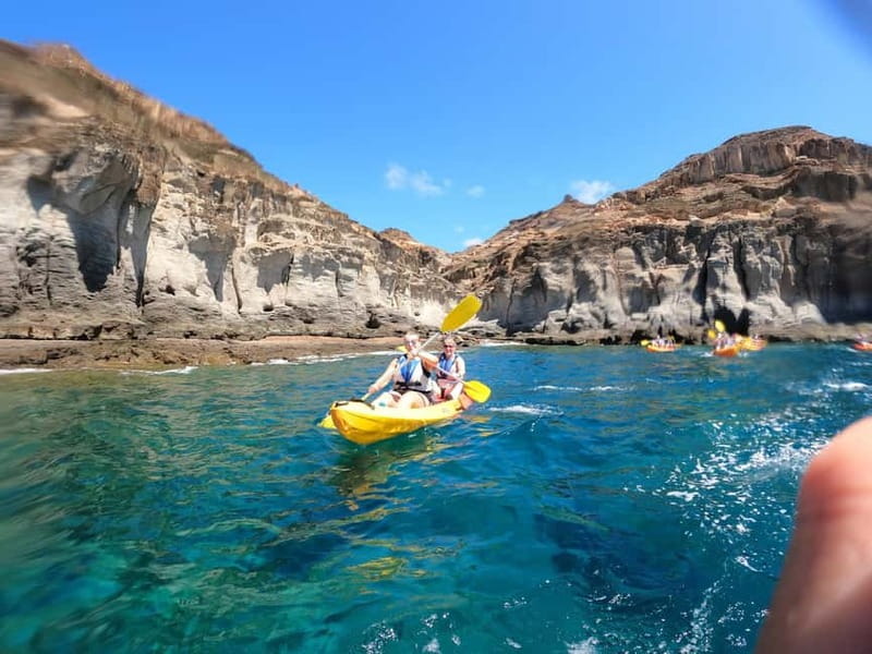Puerto Mogán: Guided Adventure Kayak Tour in Caves & Snorkel - Snorkeling at the wild beach