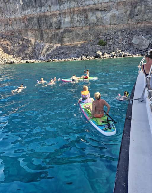 Puerto Rico, Gran Canaria: boat trip, drinks, food, paddle surfing, snorkeling - Optional jet skis, parasailing, and towable rides