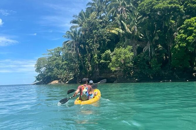 Puerto Viejo Sloth Jungle and River Kayaking Tour - Kayaking the calm river toward the Caribbean