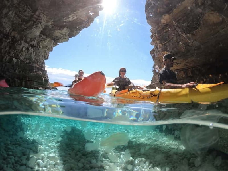 Pula: Cave Kayak, Snorkeling, Cliff Jumping All-in-one Tour - The first 50 minutes on the water