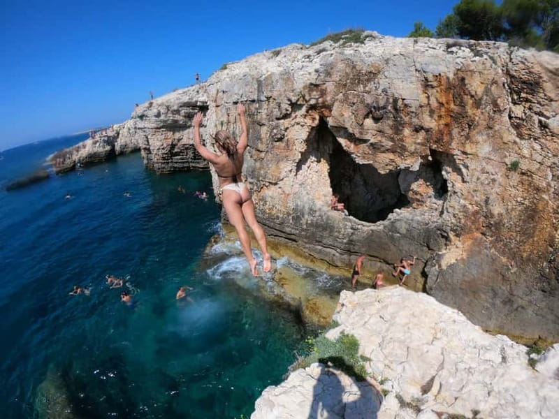 Pula: Cave Kayak, Snorkeling, Cliff Jumping All-in-one Tour - Cliff jumps up to 15 meters, with no pressure to join