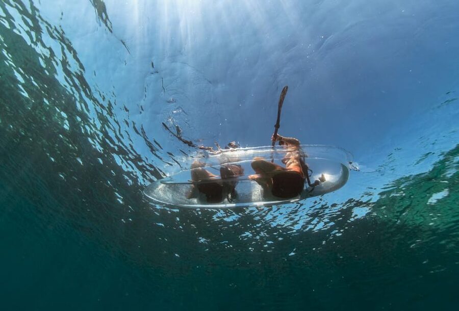 Pula: Clear Kayak Tour to Canyon, Island Cliffs & small Cave - The small sea cave is a bonus, not the whole outing