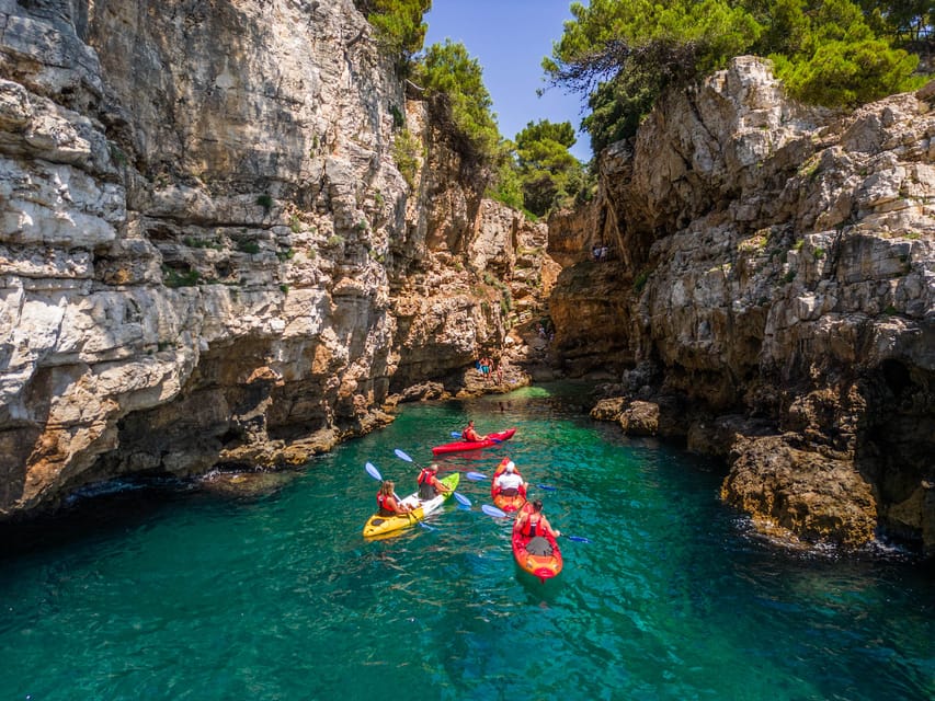 Pula: Kayak Adventure with Cave & Island Snorkeling - Verudela Canyon gives the trip its best scenery