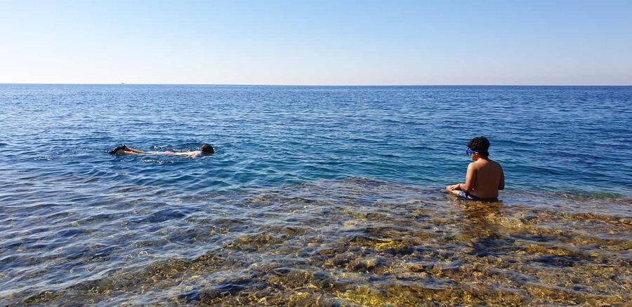 Pula: Kayak Adventure with Cave & Island Snorkeling - Passing Fratarski and reaching Fraškerić
