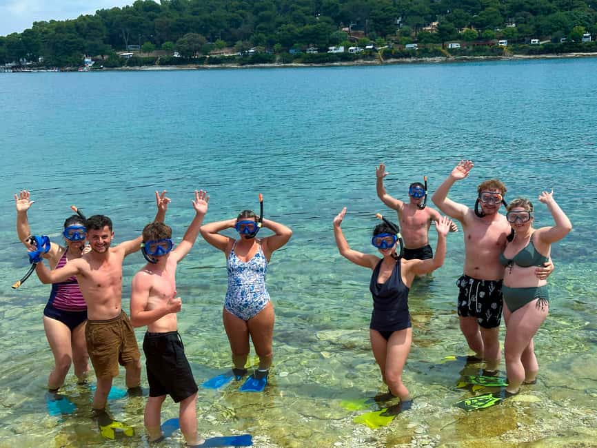 Pula: Muzil Canyon Kayak Tour, Snorkeling and Cliff Jumping - Caves, waiting, and route changes