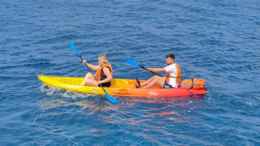 Pula: Muzil Canyon Kayak Tour, Snorkeling and Cliff Jumping - What the $58 price includes