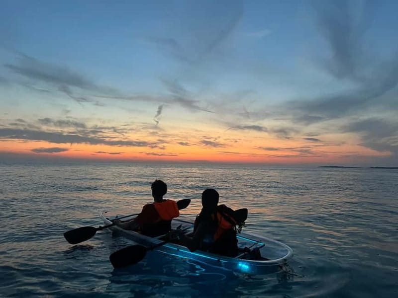 Pula: Sunset/Night Illuminated Transparent Kayak Tour - What the $58 price covers