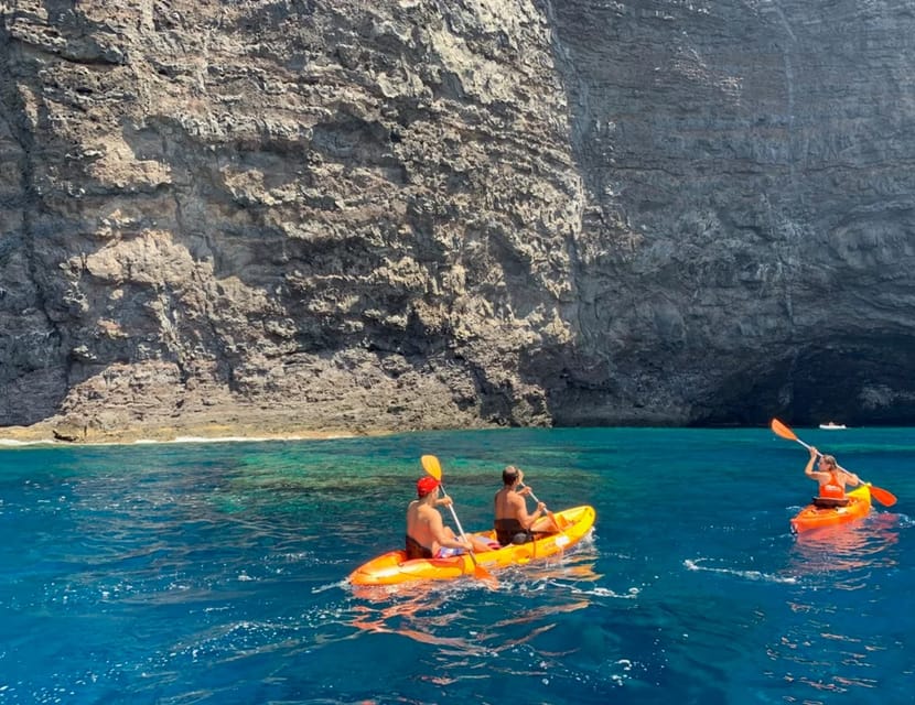 Punta de Teno: Kayak Safari overlooking Los Gigantes Cliffs - Seeing caves, bays, and volcanic rock at close range