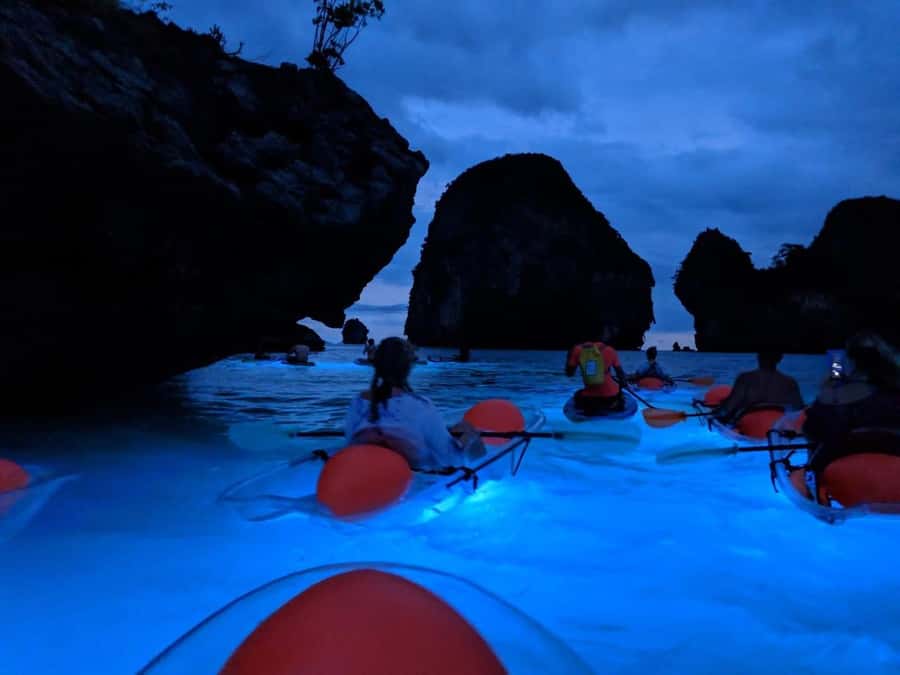 Railay: Illuminated Clear Kayak Night Tour Bioluminescence - Key points at a glance