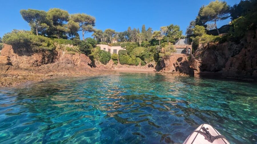 Rando Kayak Agay Guided Visit - A swimming break if you want one