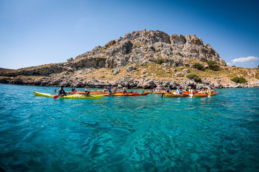 Rhodes: Sea Kayak Adventure to the Red Sand Beach - Starting in Haraki With a Proper Safety Briefing