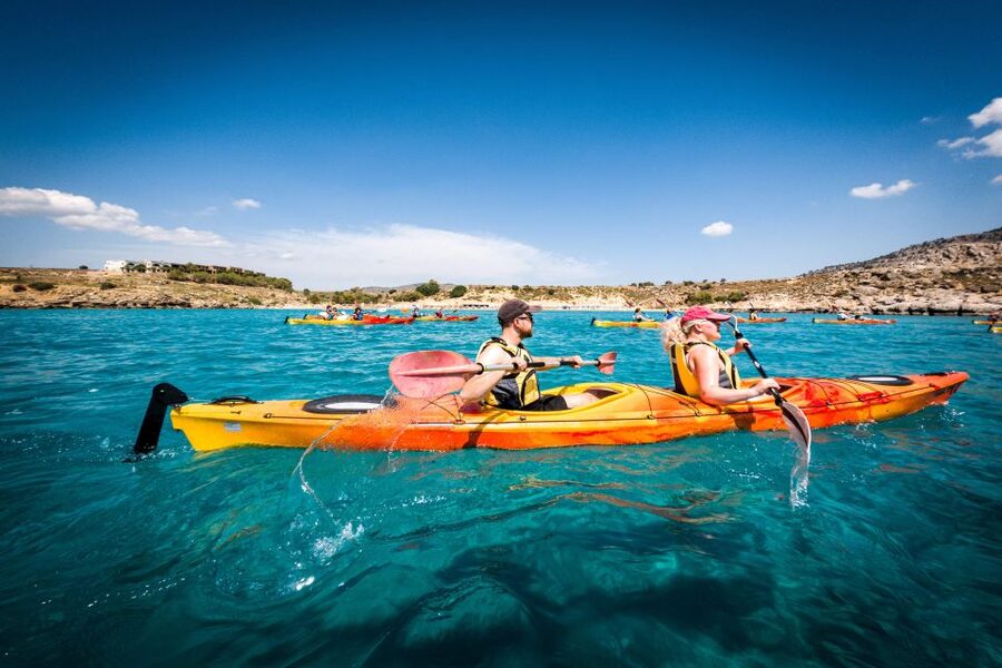 Rhodes: Sea Kayak Adventure to the Red Sand Beach - A Few Drawbacks to Keep in Mind