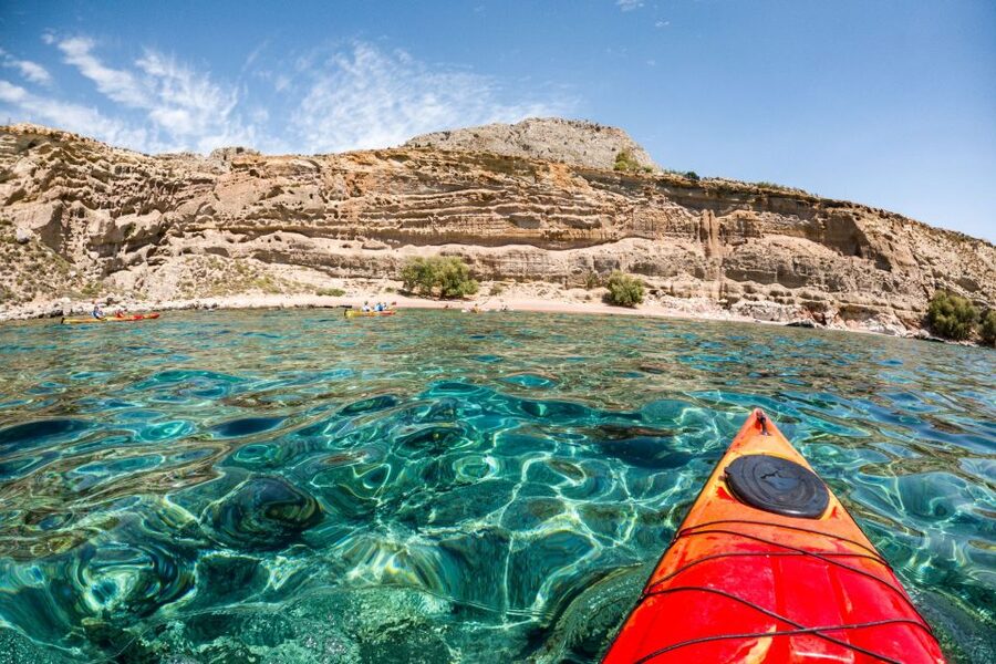 Rhodes: Sea Kayak Adventure to the Red Sand Beach - Paddling Along Rhodes’ East-Southeast Coast