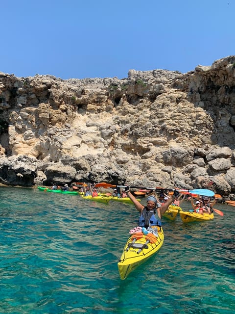 Rhodes Sea Kayaking “In the Footsteps of Pirates” - Paddling north toward Agia Agathi