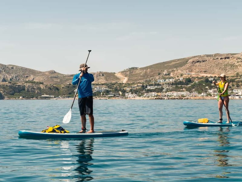 Rhodes: Stegna Beach Stand Up Paddleboarding Lesson - GoPro photos included with the experience