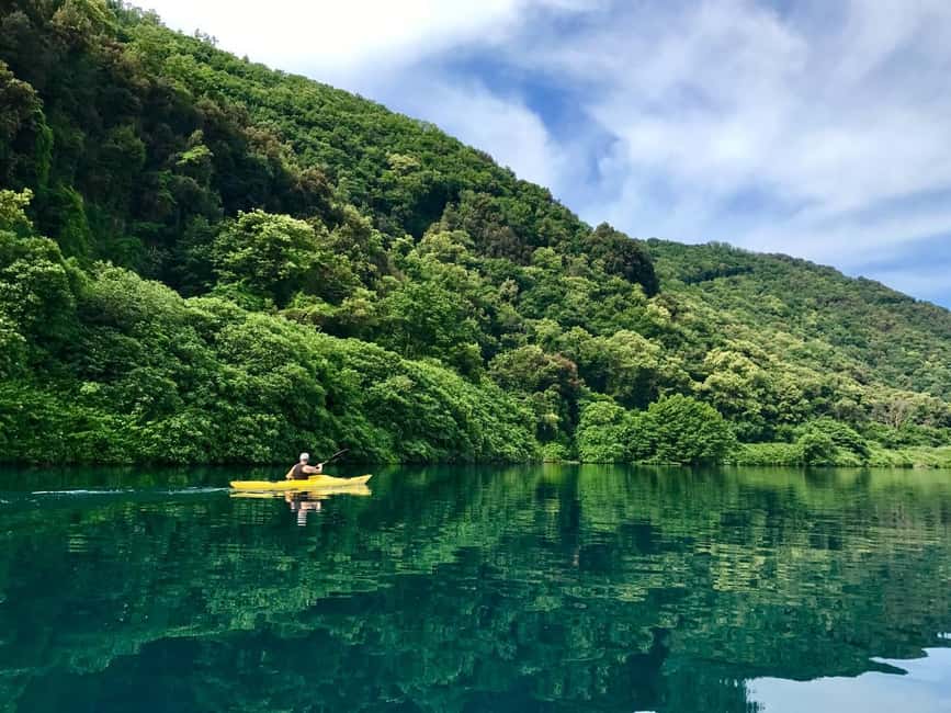 Rome: Popes' Lake, Kayak Tour with Swimming & Roman Pizza - Key points before you book