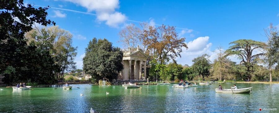 ROME: Villa Borghese Lake tour by boat paddling independently +aperitivo - What rowing independently is really like