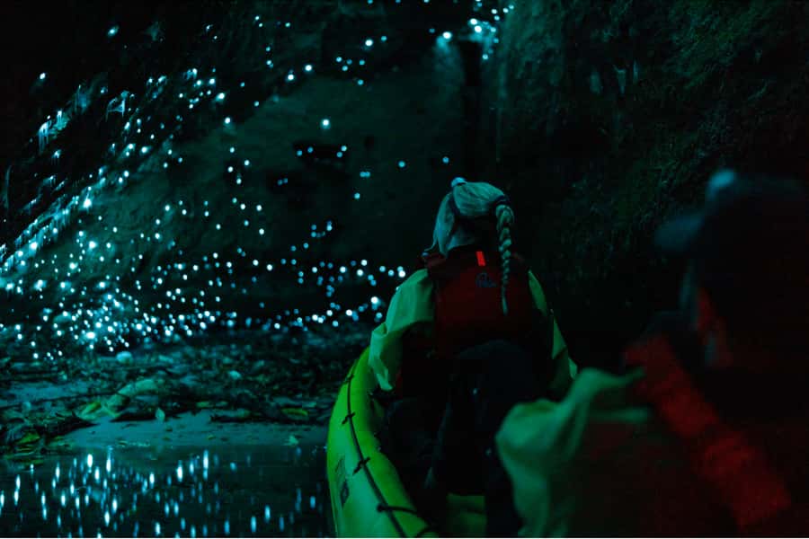 Rotorua: Glow Worm Adventure Kayak - Stars over the lake on the return paddle