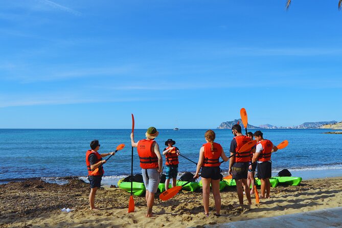 Route in Kayak Moraira - Paddling out from Les Platgetes